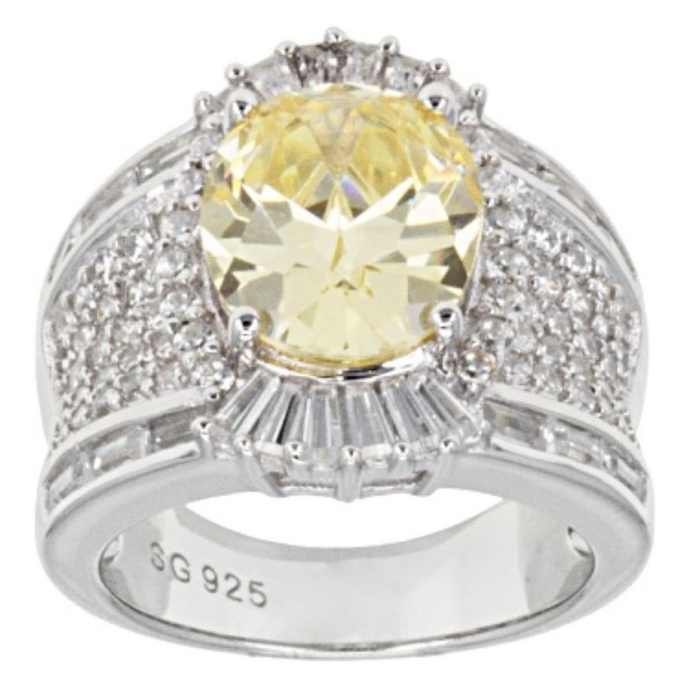 Bella Luce 11.80ctw Canary & White Diamond Sim